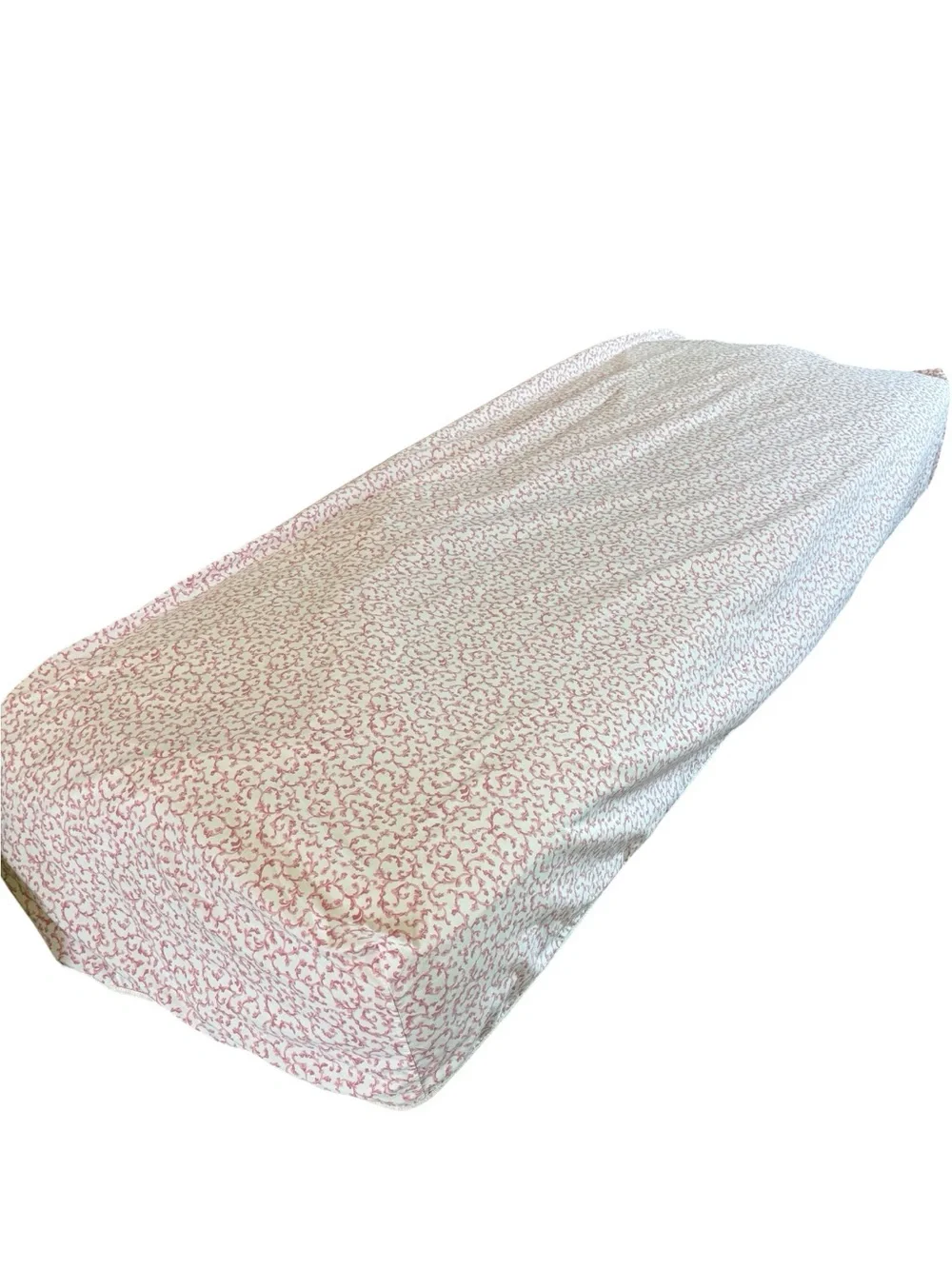 Vintage 2 Piece Croscill Ashley Twin Fitted  Sheet & Pillowcase Pink Filigree